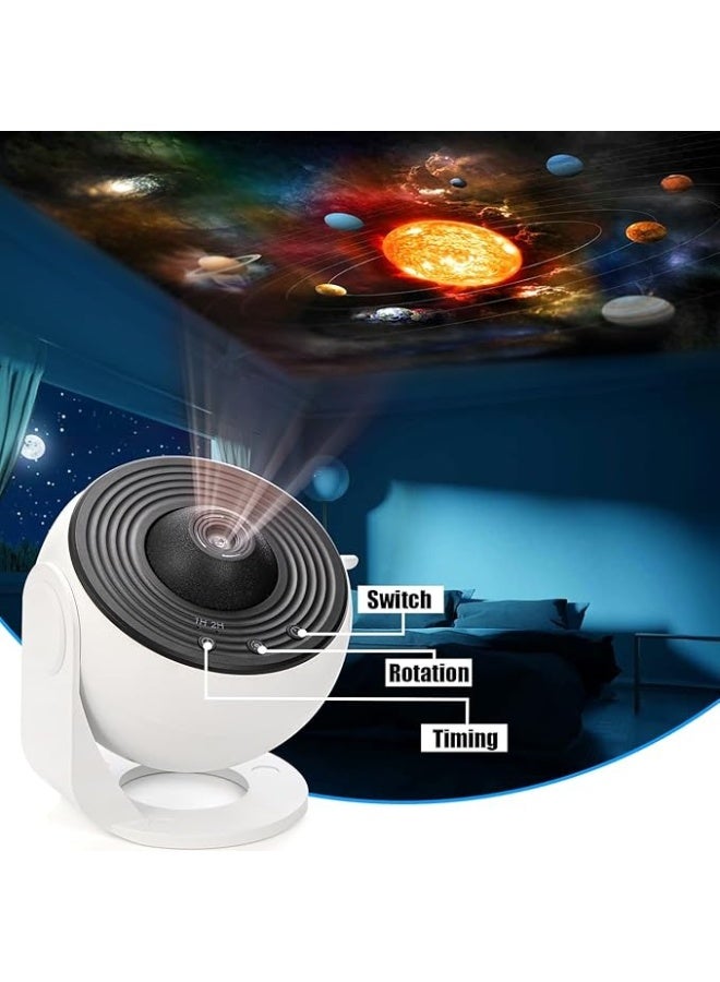 12-in-1 Planetarium Galaxy Projector - HD Realistic Starry Sky Night Light with 12 Film Discs - 360° Rotating Nebula Projector for Kids Bedroom - Adjustable Focus Home Theater Ceiling Decor - Ideal Gift for Birthday, Wedding & Christmas - Image 3